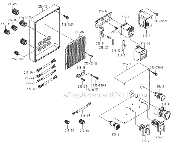 Page D Diagram and Parts List for J-9225 414467 Jet Band Saw