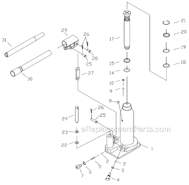 Page A Diagram and Parts List for JBJ-2  Jet Jack
