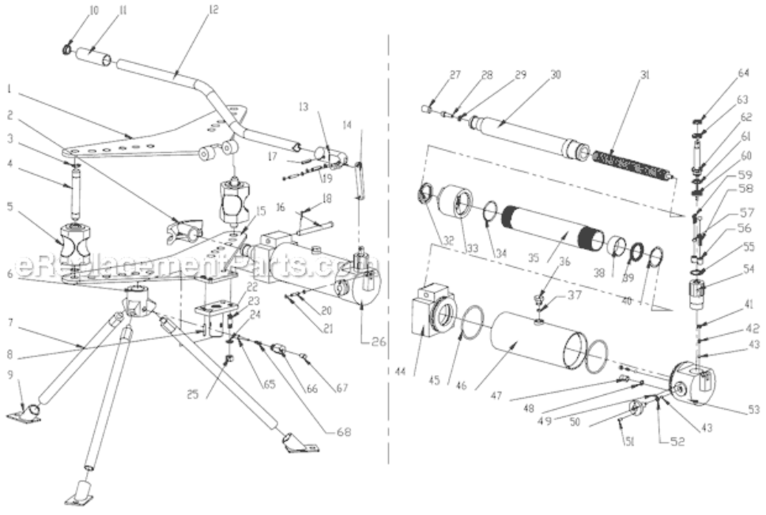 Page A Diagram and Parts List for JHPB-30 3-inch Jet Pipe Tools