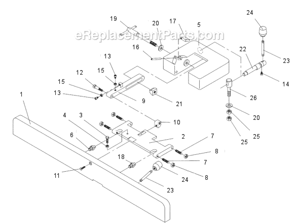 Page A Diagram and Parts List for JJ-8HH 708468K Jet Planer Jointer