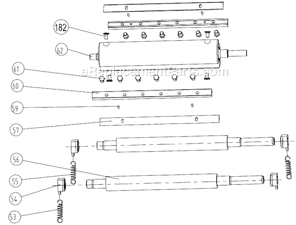 Page J Diagram and Parts List for JJP-8BT 707400 Jet Planer Jointer