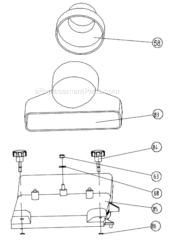 Page G Diagram and Parts List for JJP-8BT 707400 Jet Planer Jointer