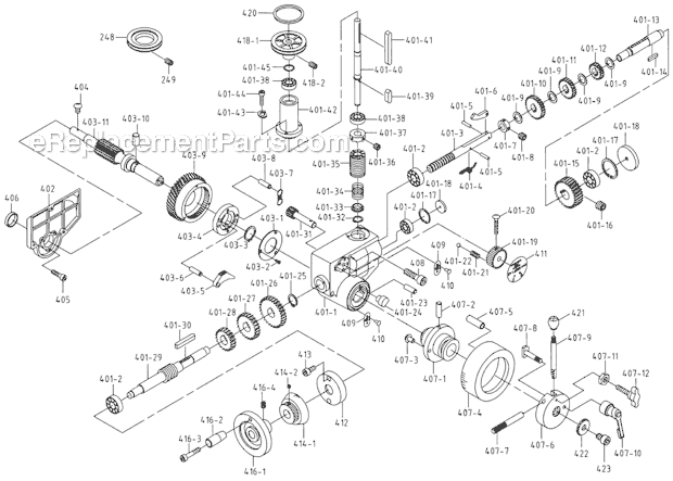 Page B Diagram and Parts List for JMD-18PFN 350020 Jet Drill Press