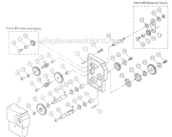 Page C Diagram and Parts List for JPM-13CS 708524 Jet Planer Jointer