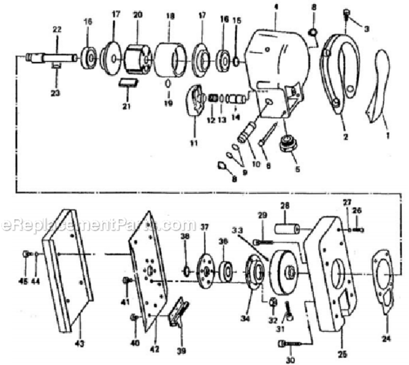 Page A Diagram and Parts List for JSG-0416  Jet Sander Polisher