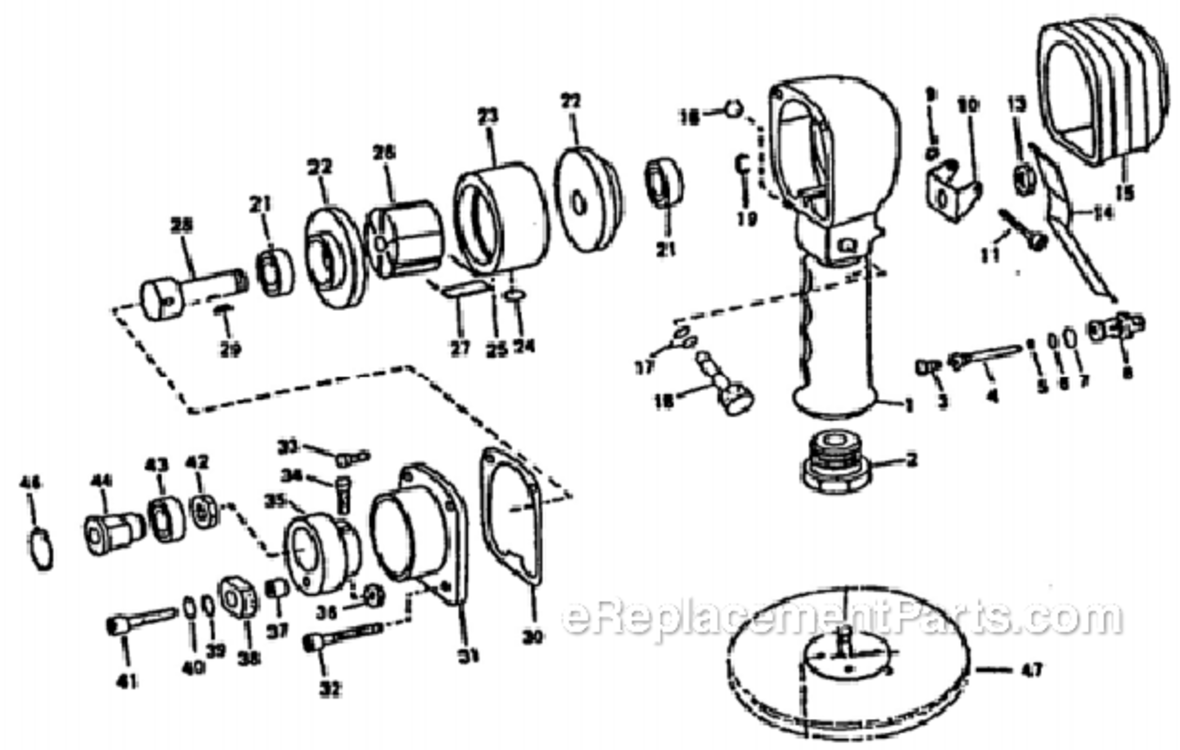 Page A Diagram and Parts List for JSG-0420  Jet Sander Polisher