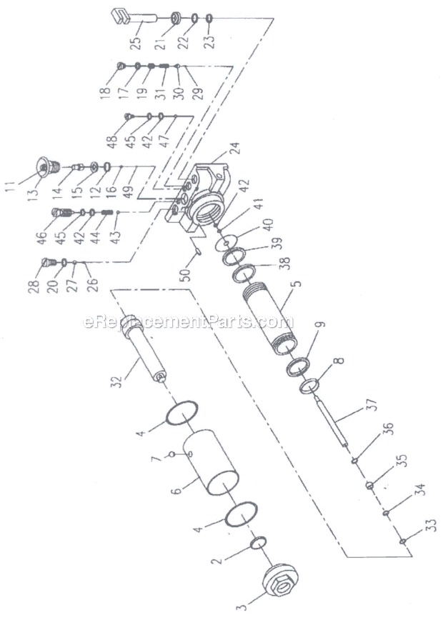 Page B Diagram and Parts List for JSJ-3X 454223 Jet Jack