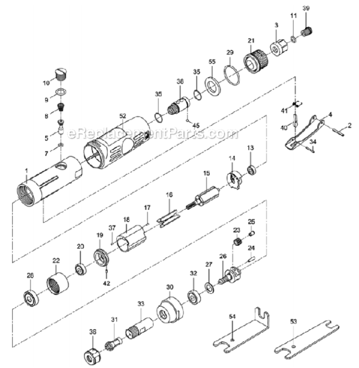 Page A Diagram and Parts List for JSM-5430  Jet Grinder