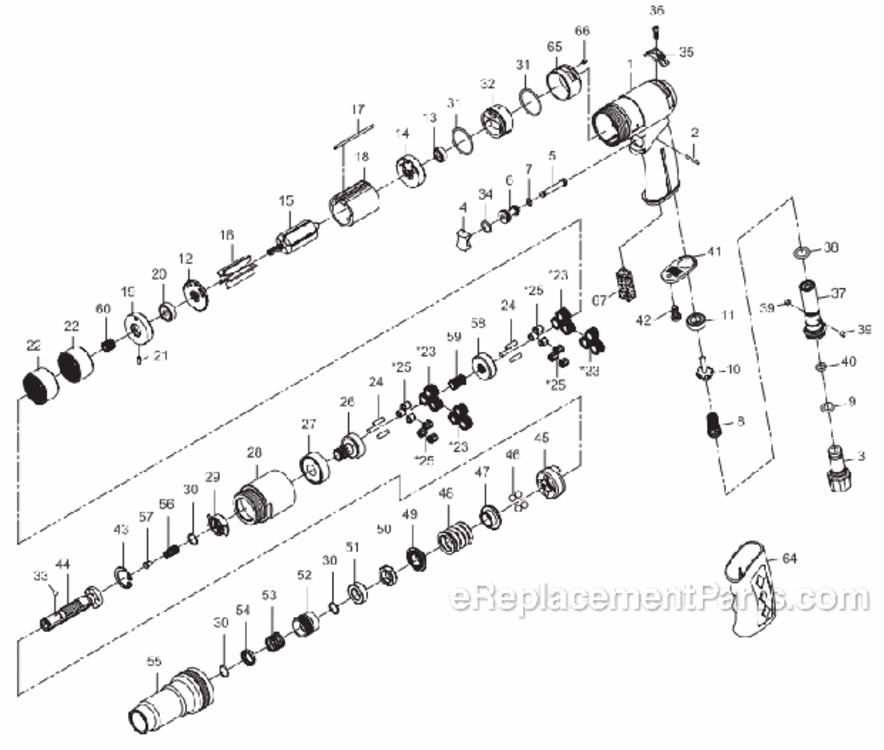 Page A Diagram and Parts List for JSM-8372  Jet Drill