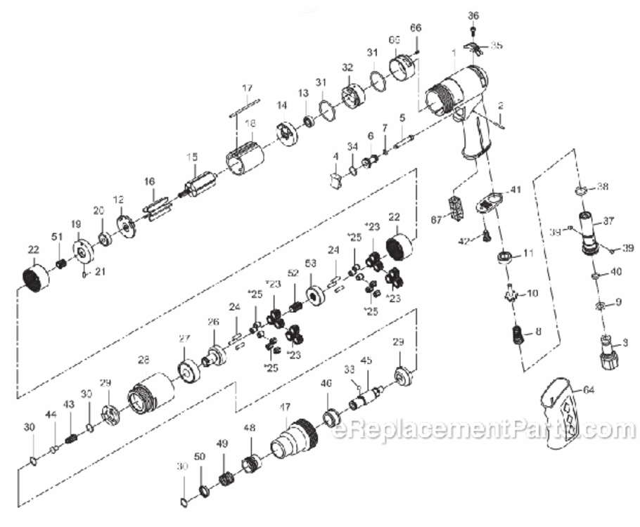 Page A Diagram and Parts List for JSM-8672  Jet Drill