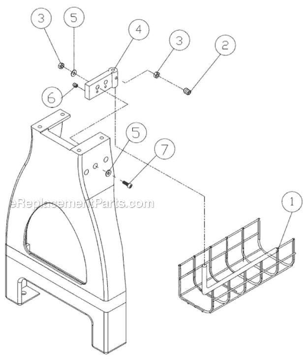 Page E Diagram and Parts List for JWL-1442VS 2007 Jet Lathe
