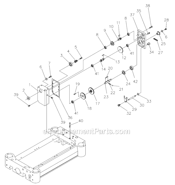 Page E Diagram and Parts List for JWP-208-1 708528 Jet Planer Jointer