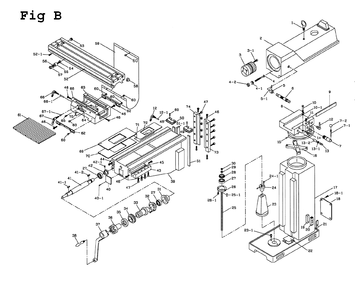 Fig-1 Diagram and Parts List for JTM-1055 650057 Jet Mill