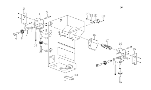 Part Location Diagram of M1312-S36 Jet Retainer
