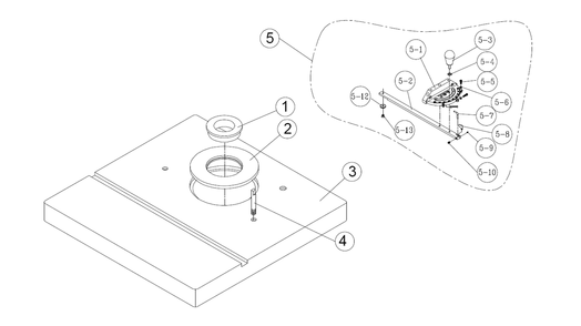 Fig-0 Diagram and Parts List for JWS-25X 708309 Jet Shaper