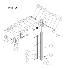 Fig-3 Diagram and Parts List for 714750  Jet Table Saw
