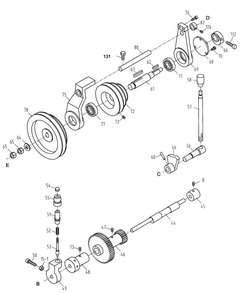 Headstock Assembly Iii Diagram and Parts List for 321443AK CBS-1340 Jet Lathe