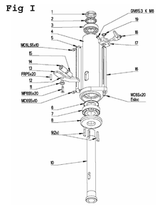 Fig-8 Diagram and Parts List for J-A2608-1 354027 Jet Drill Press
