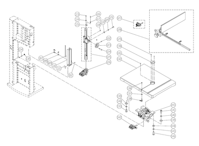 Fig-5 Diagram and Parts List for 714700  Jet Table Saw