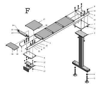Fig-6 Diagram and Parts List for 414203K  Jet Table Saw