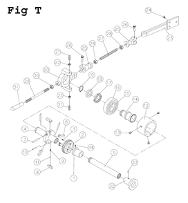 Fig-20 Diagram and Parts List for GHB-1340A 321102 Jet Lathe