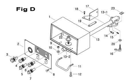 Fig-1 Diagram and Parts List for 698089  Jet Mill