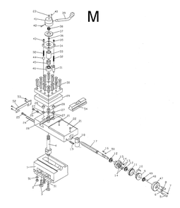 Fig-13 Diagram and Parts List for 321860  Jet Lathe