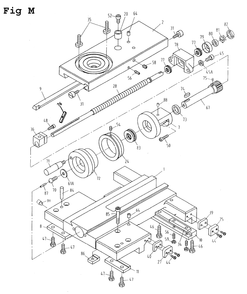 Fig-13 Diagram and Parts List for GHB-1340A 321103 Jet Lathe