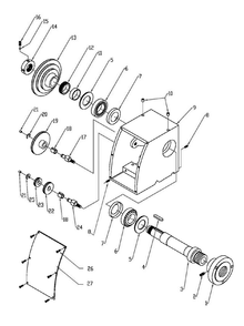 Part Location Diagram of BDB919-003 Jet Spindle
