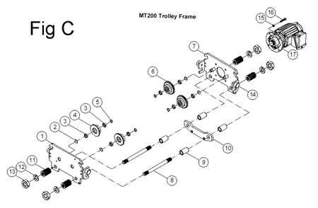Fig-3 Diagram and Parts List for 140183  Jet Hand Truck & Dolly