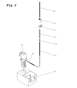 Part Location Diagram of JT9-EBL1236VS-G126 Jet SPRAYING PIPE