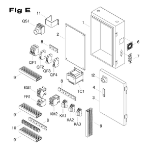 Fig-1 Diagram and Parts List for 690020  Jet Mill