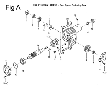 Fig-3 Diagram and Parts List for 424469  Jet Table Saw