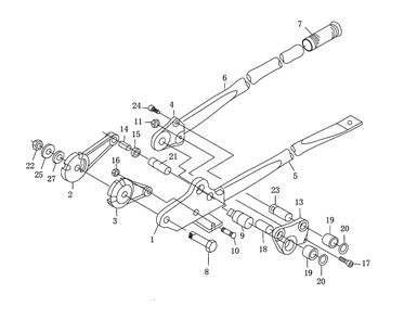 Part Location Diagram of TS-1540081 Jet hex nut full m12