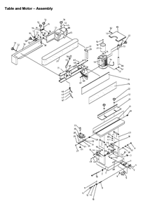 Fig-0 Diagram and Parts List for 708447  Jet Sander Grinder