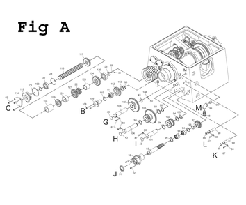 Fig-3 Diagram and Parts List for EGH-1880 892606 Jet Lathe