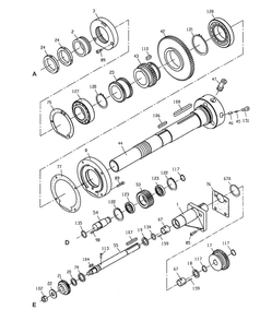 Headstock Assembly Iii Diagram and Parts List for 321459 GH-1340W Jet Lathe