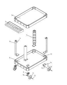 Fig-0 Diagram and Parts List for PUC-3725 140019 Jet Hand Truck & Dolly
