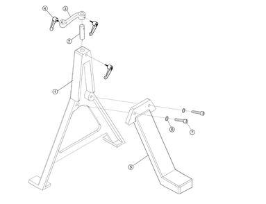 Page 1 Diagram and Parts List for 6294732  Jet Tool Stand & Cart