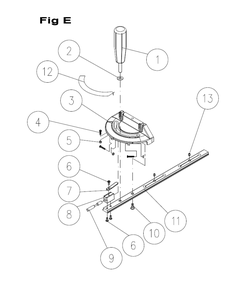 Fig-3 Diagram and Parts List for 725004K  Jet Table Saw