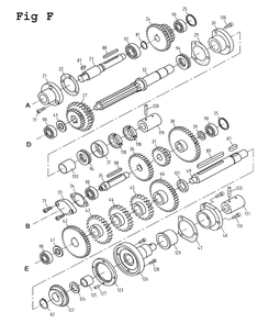 Fig-6 Diagram and Parts List for BDB-1340A 321108 Jet Lathe