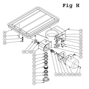Fig-4 Diagram and Parts List for J-2360 354051 Jet Drill Press