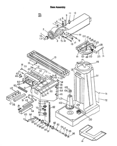 Fig-2 Diagram and Parts List for 690011  Jet Mill