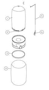 Fig-3 Diagram and Parts List for 708658K  Jet Dust Collector