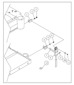 Part Location Diagram of JT9-JWPDRO-04 Jet LOWER PLATE