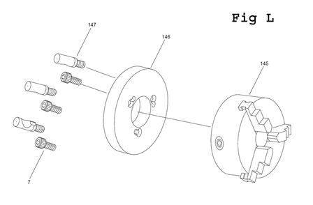 Fig-16 Diagram and Parts List for E-1340VS 892414 Jet Lathe