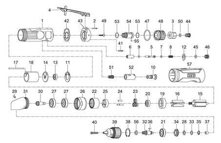 Fig-0 Diagram and Parts List for 505630  Jet Drill