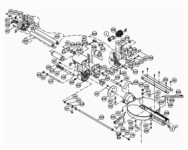 Fig-1 Diagram and Parts List for 707120  Jet Table Saw