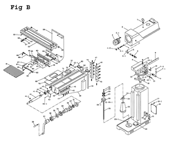 Fig-2 Diagram and Parts List for JTM-1055 691226 Jet Mill