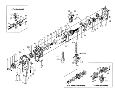 Part Location Diagram of JT9-JLP150A-35A Jet LOAD GEAR 1.5T (TEXT)